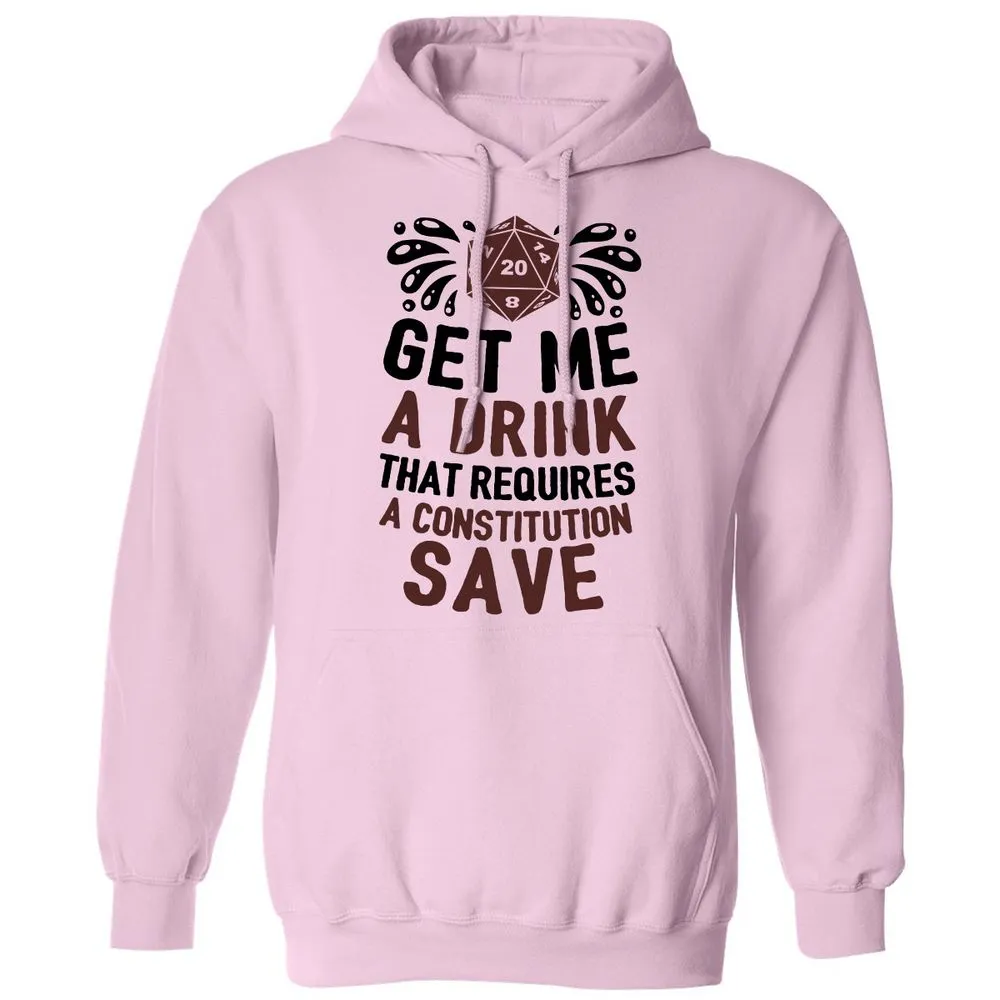 Get Me A Drink Classic Unisex Hoodie - Light Pink - 3