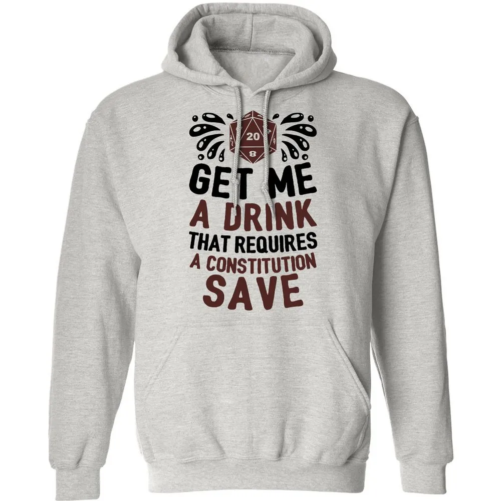 Get Me A Drink Classic Unisex Hoodie - Ash - 2