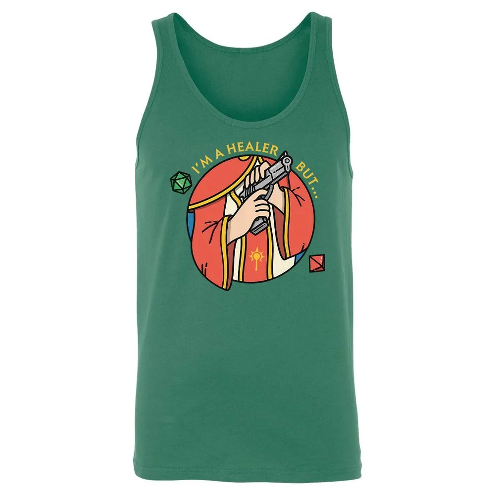 I'm A Healer But Unisex Jersey Tank - Kelly - 9