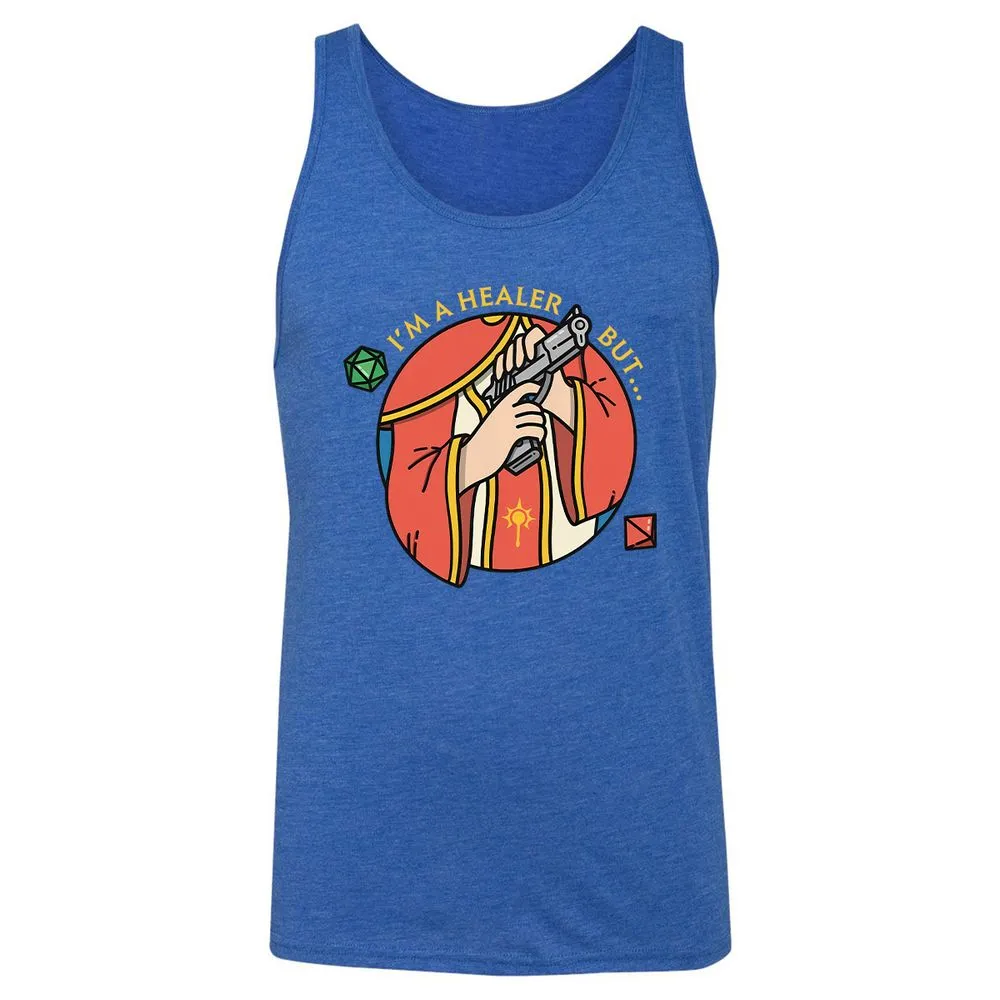 I'm A Healer But Unisex Jersey Tank - True Royal Triblend - 12