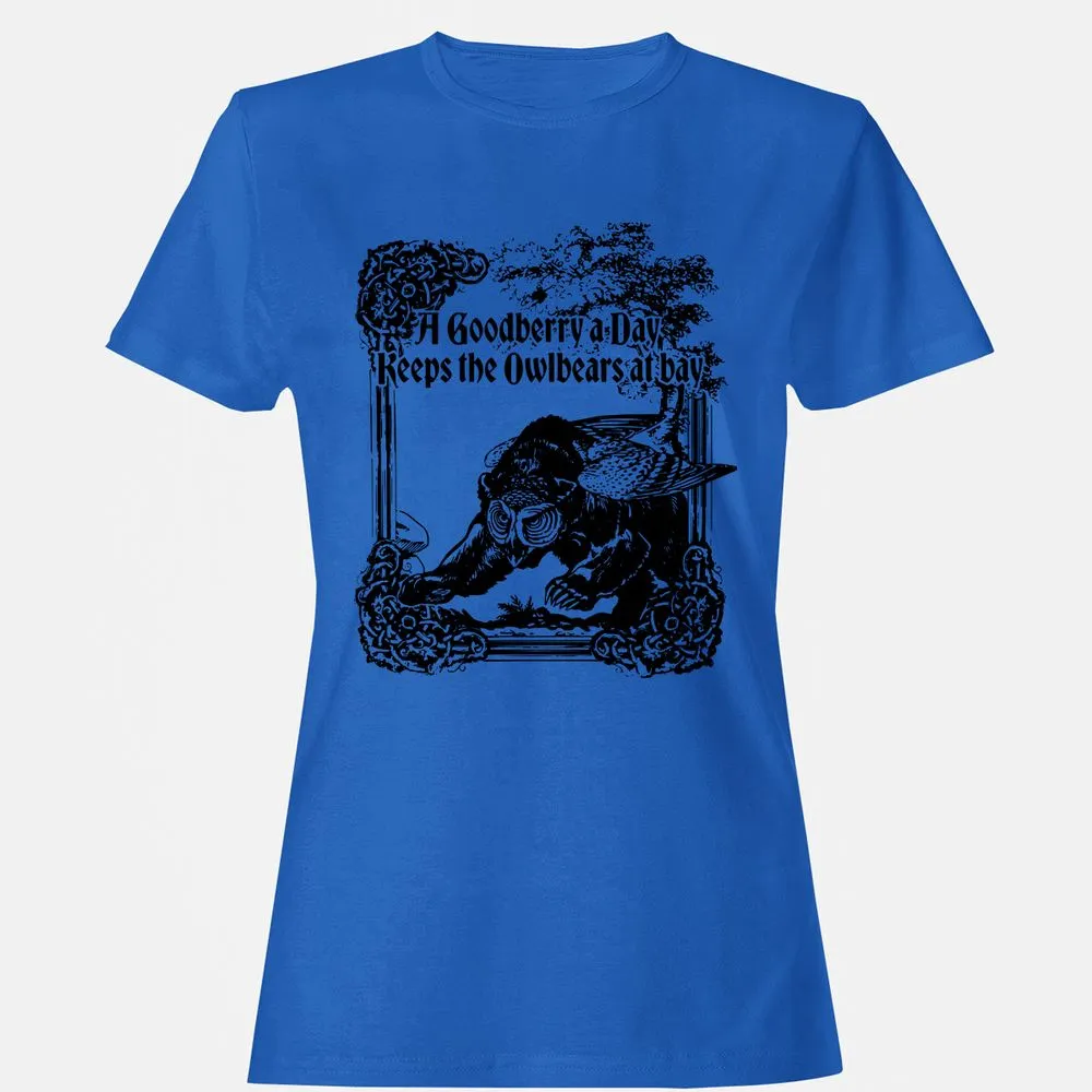 A Goodberry A Day Keeps The Owlbears At Bay Women's T-Shirt - Royal - 14