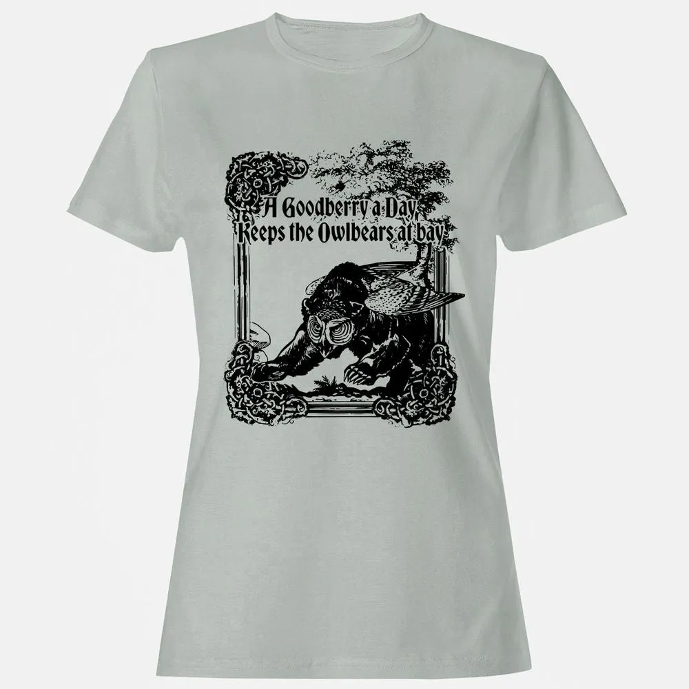 A Goodberry A Day Keeps The Owlbears At Bay Women's T-Shirt - Ash - 2