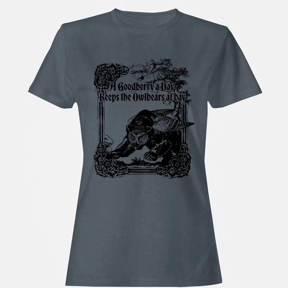 A Goodberry A Day Keeps The Owlbears At Bay Women's T-Shirt - Charcoal - 3