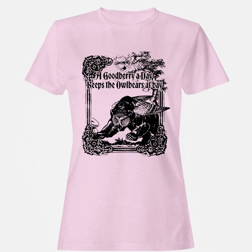 A Goodberry A Day Keeps The Owlbears At Bay Women's T-Shirt - Light Pink - 9