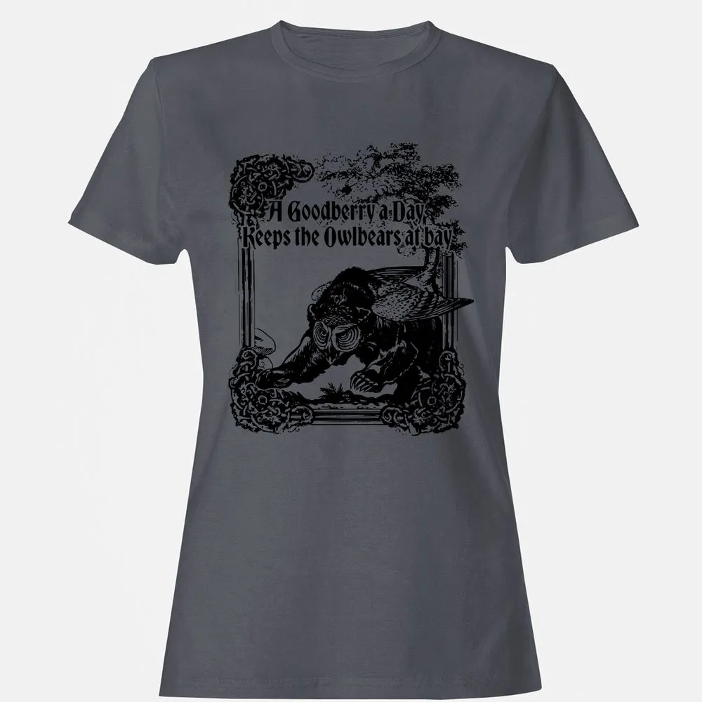 A Goodberry A Day Keeps The Owlbears At Bay Women's T-Shirt - Dark Heather - 5