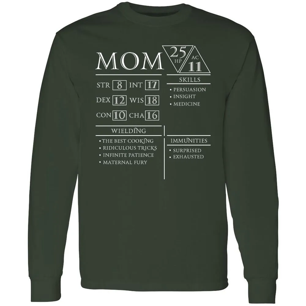 Mom Stats - Forest Green - 4