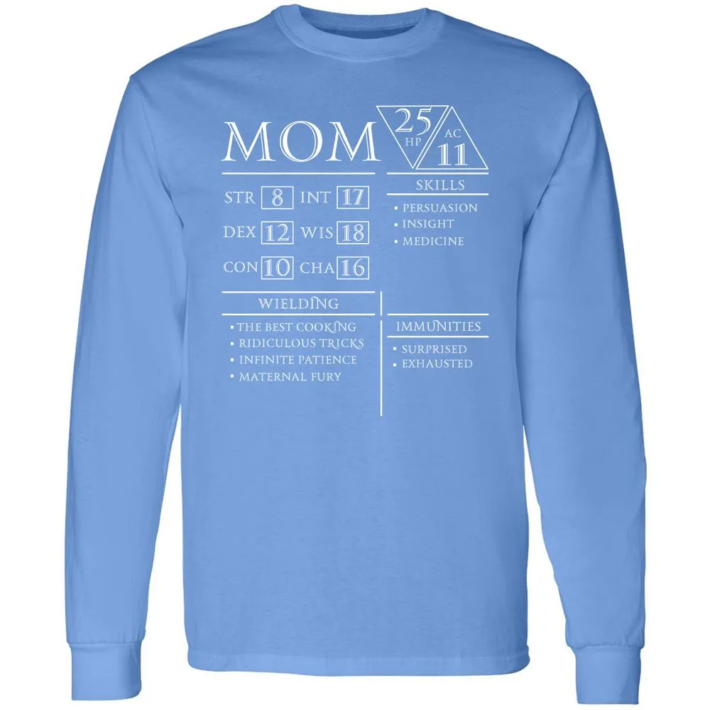 Mom Stats - Carolina Blue - 12