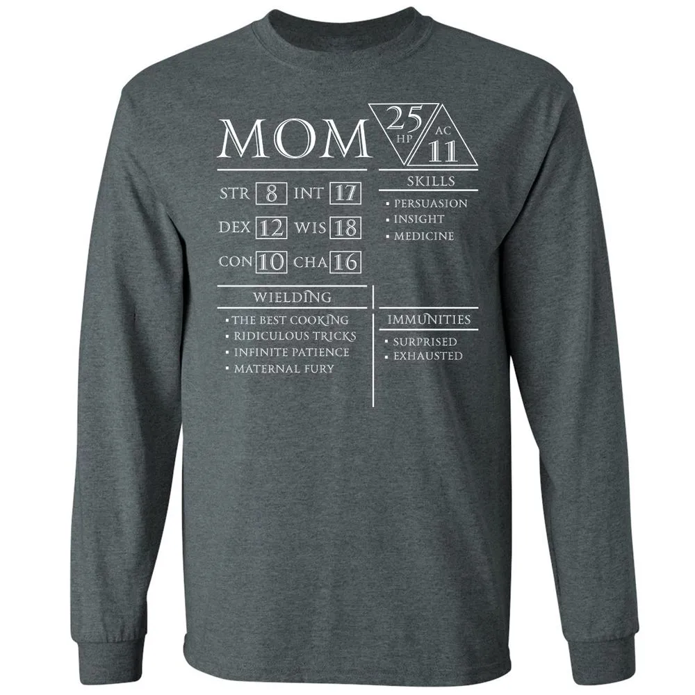 Mom Stats - Dark Heather - 15