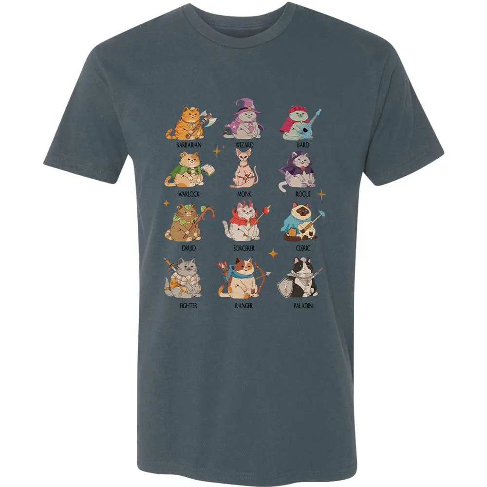 Dungeons And Cats Premium Unisex T-Shirt - Indigo - 15