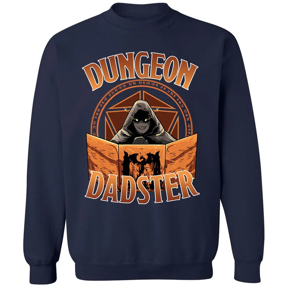 Dungeon Dadster Classic Unisex Sweatshirt - Navy - 2