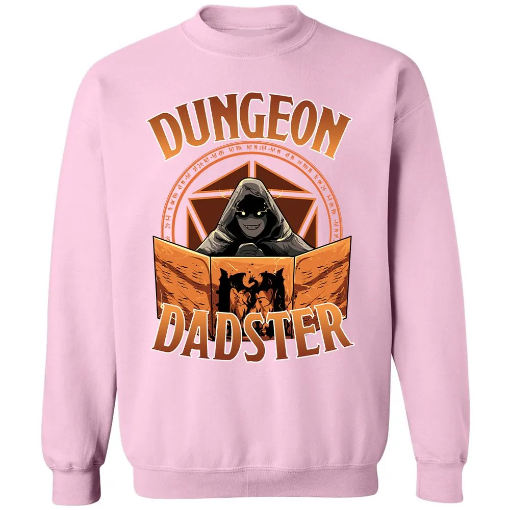 Dungeon Dadster Classic Unisex Sweatshirt - Light Pink - 3