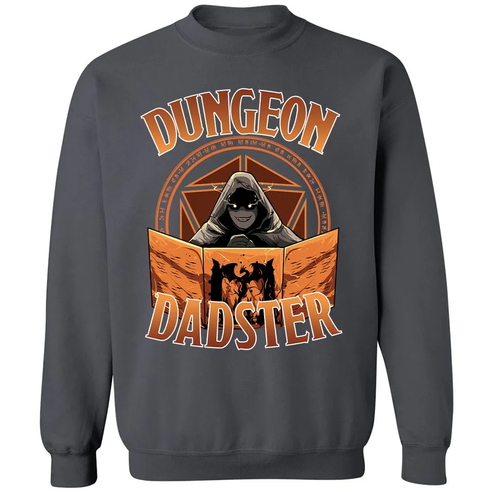 Dungeon Dadster Classic Unisex Sweatshirt - Charcoal - 7