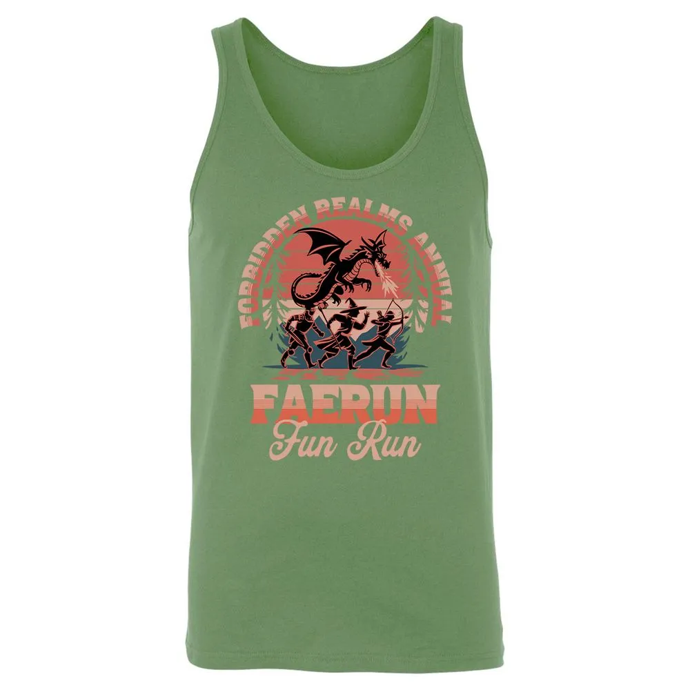 Faerun Fun Run Unisex Jersey Tank - Leaf - 10