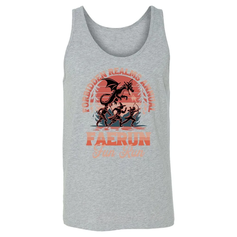 Faerun Fun Run Unisex Jersey Tank - Athletic Heather - 4