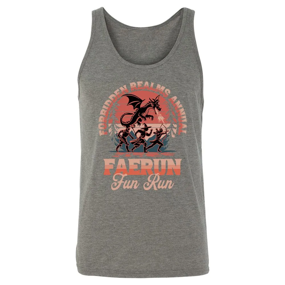 Faerun Fun Run Unisex Jersey Tank - Grey Triblend - 8