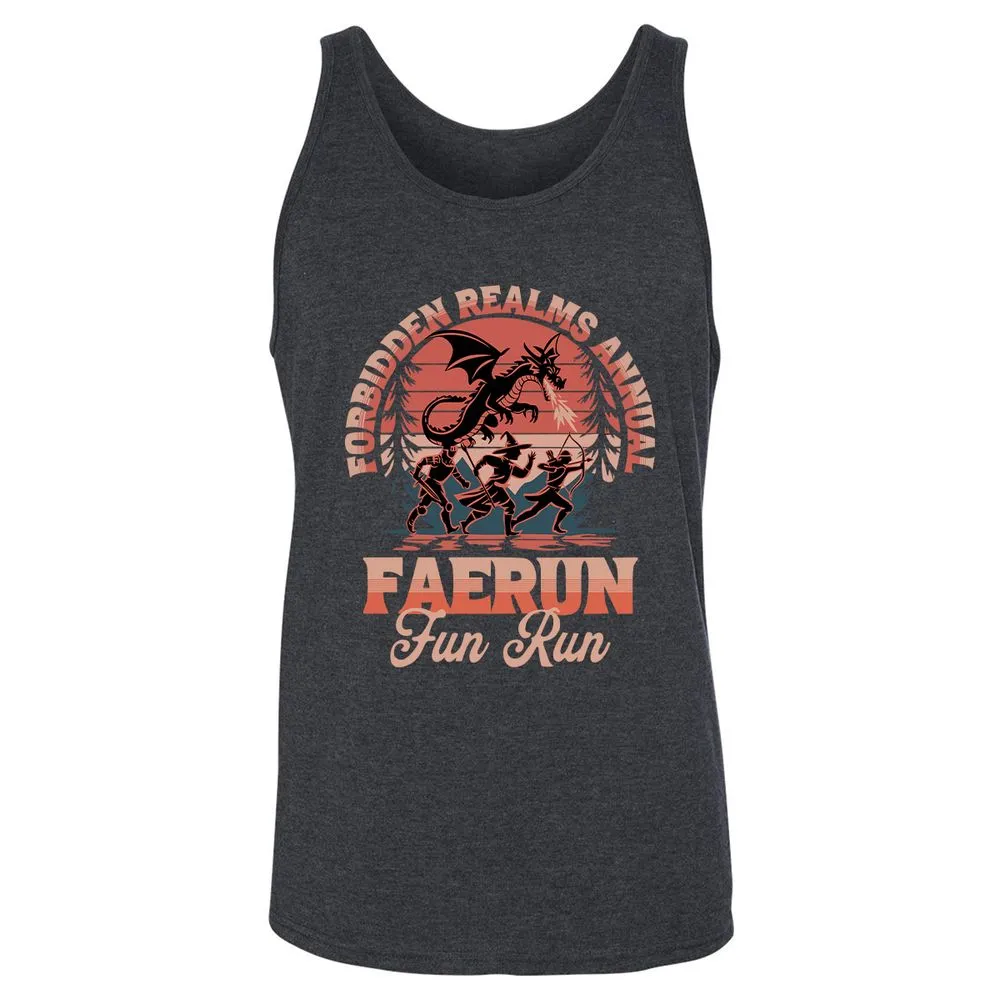 Faerun Fun Run Unisex Jersey Tank - Dark Grey Heather - 6