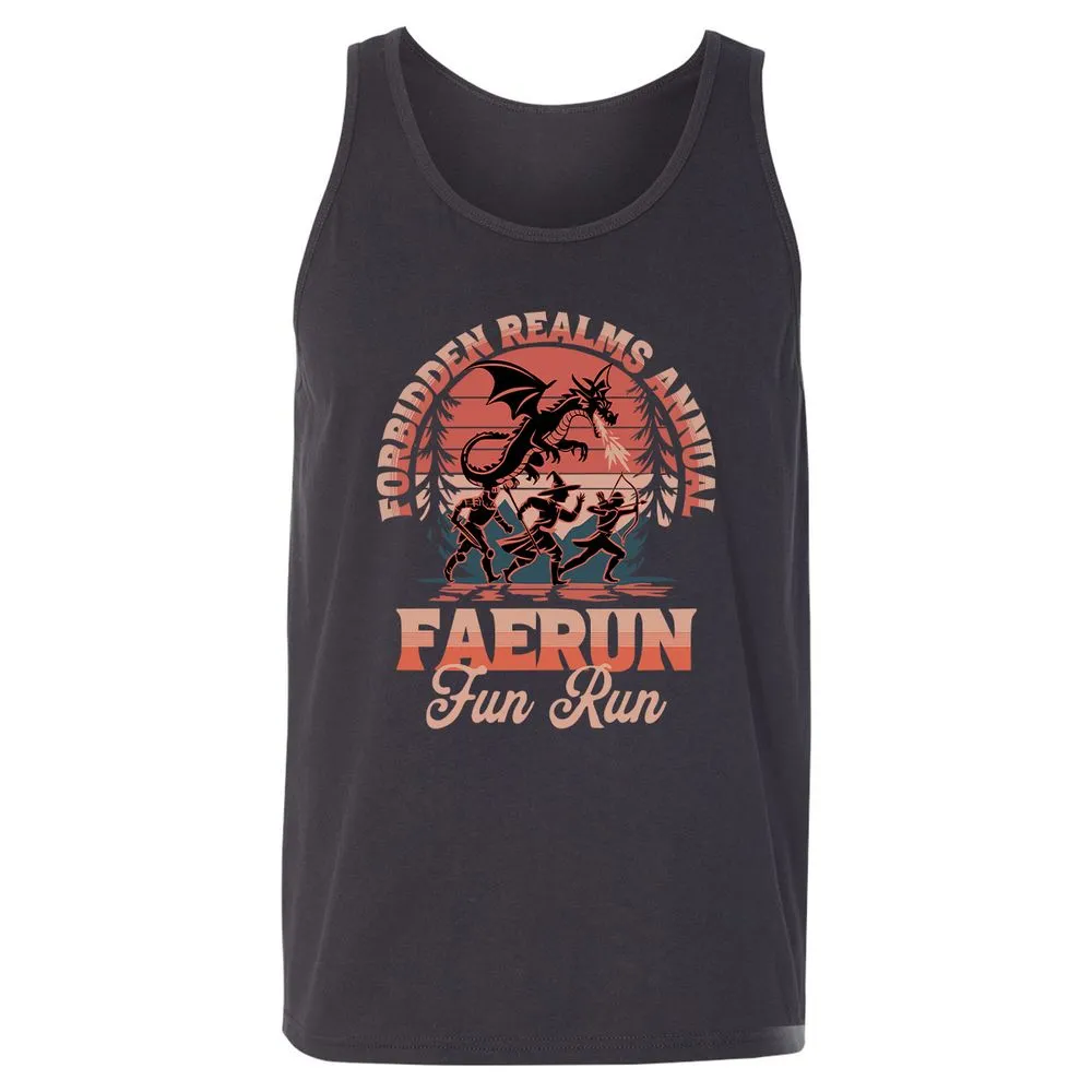 Faerun Fun Run Unisex Jersey Tank - Dark Grey - 7