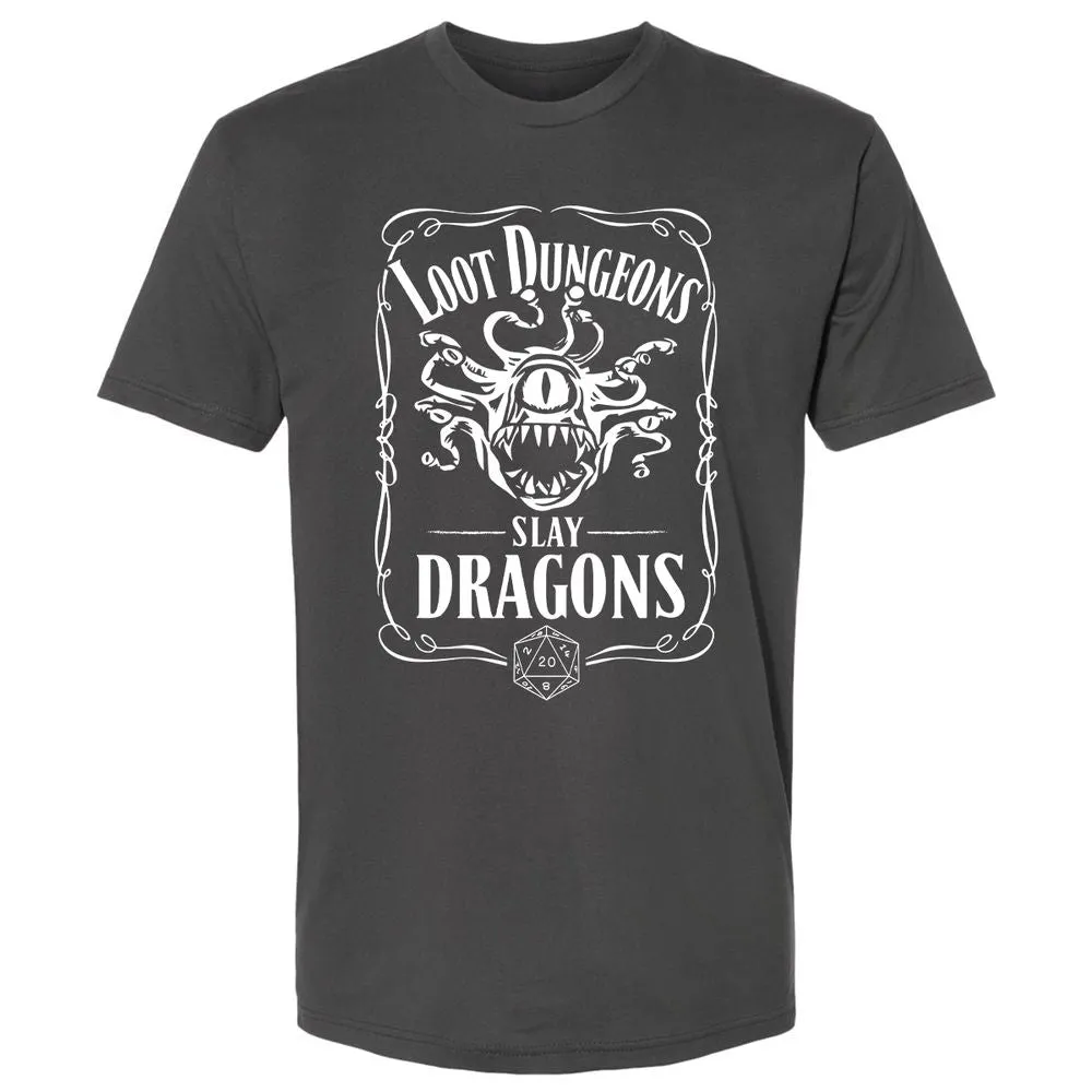 Loot Dungeon Slay Dragons Premium Unisex T-Shirt - Heavy Metal - 8