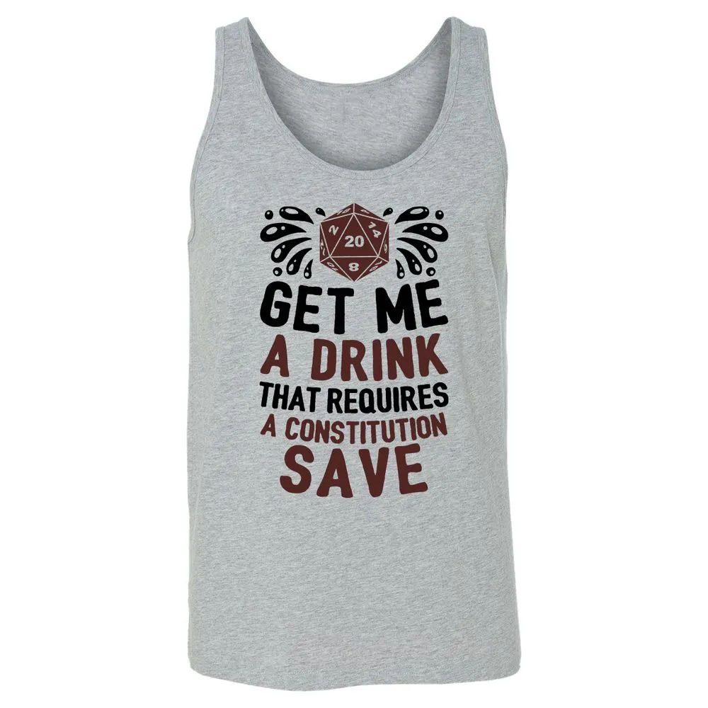 Get Me A Drink Unisex Jersey Tank - Athletic Heather - 4