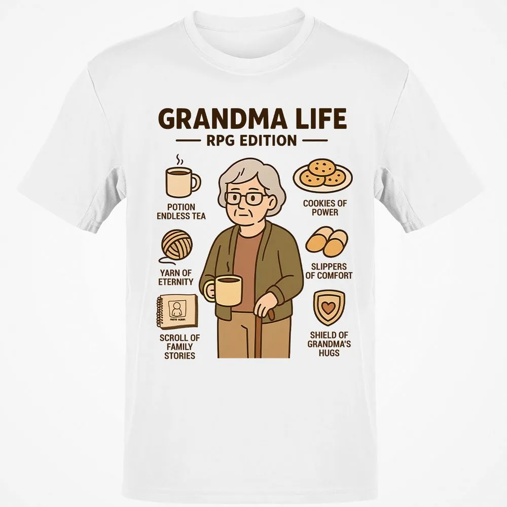 Grandma Life RPG Edition Classic Unisex T-Shirt - White - 1
