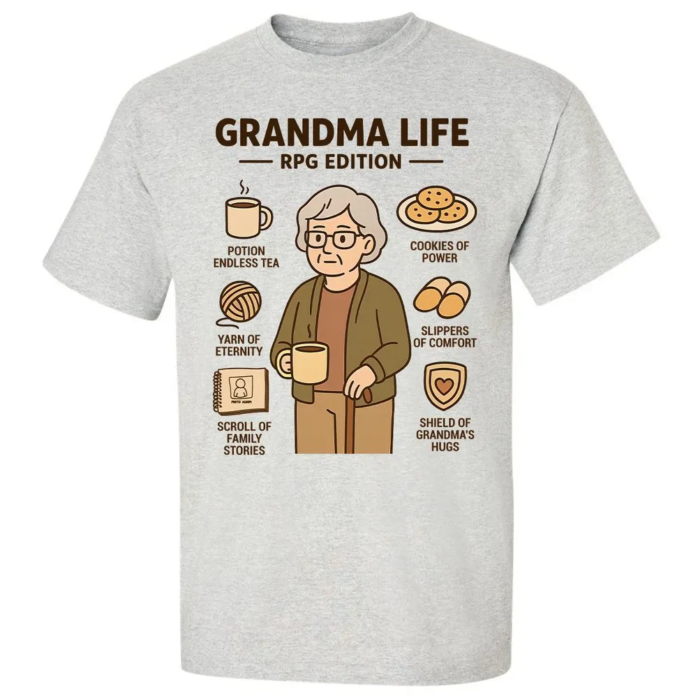 Grandma Life RPG Edition Classic Unisex T-Shirt - Ash - 2