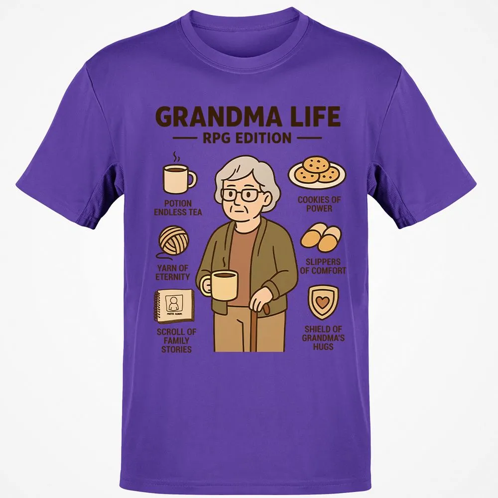 Grandma Life RPG Edition Classic Unisex T-Shirt - Purple - 9