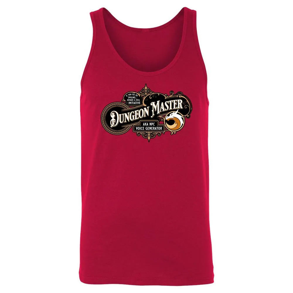 Dungeon Master Unisex Jersey Tank - Red - 11