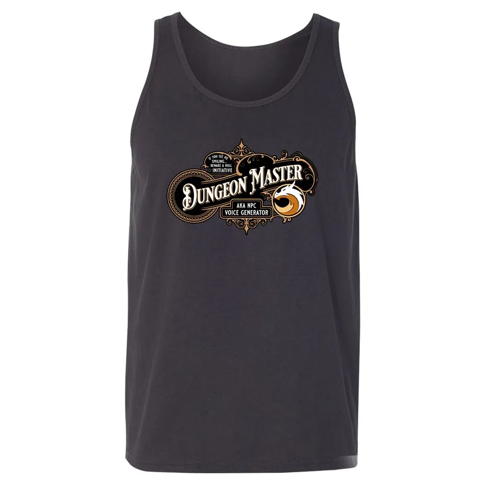 Dungeon Master Unisex Jersey Tank - Dark Grey - 7