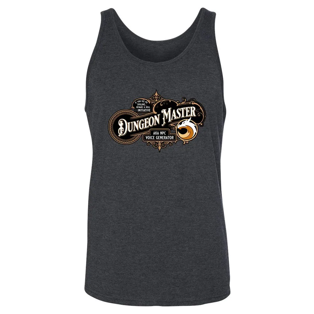 Dungeon Master Unisex Jersey Tank - Dark Grey Heather - 6