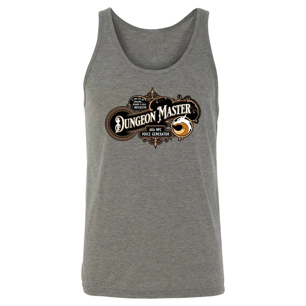 Dungeon Master Unisex Jersey Tank - Grey Triblend - 8