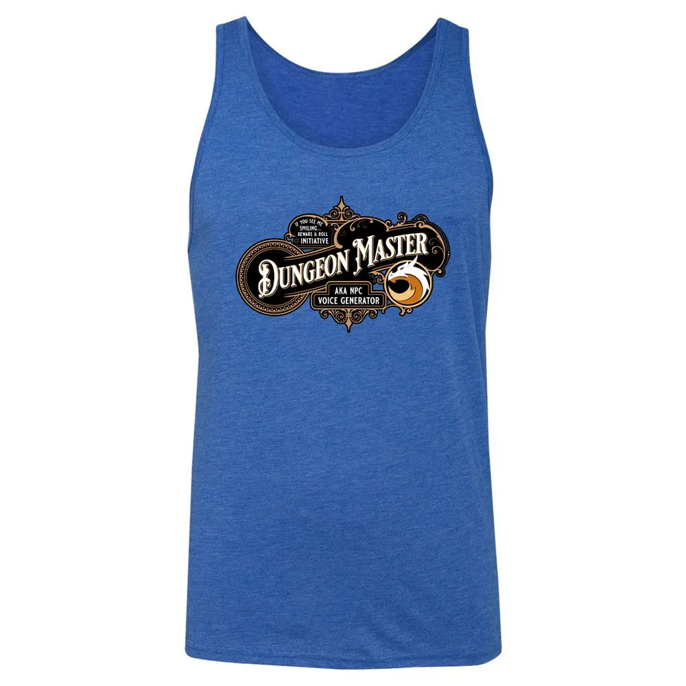 Dungeon Master Unisex Jersey Tank - True Royal Triblend - 12