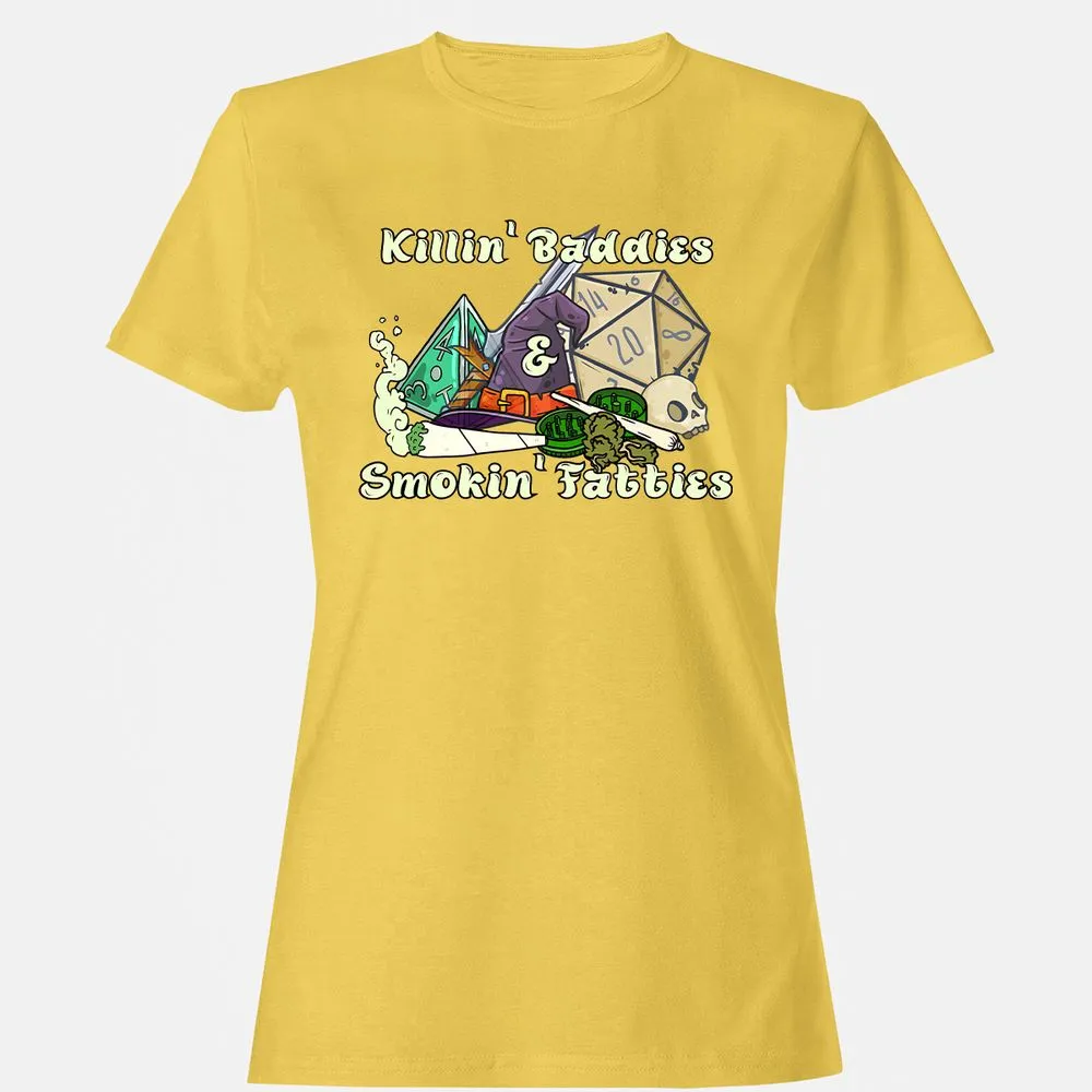 Killin' Baddies Smokin' Fatties Women's T-Shirt - Daisy - 4