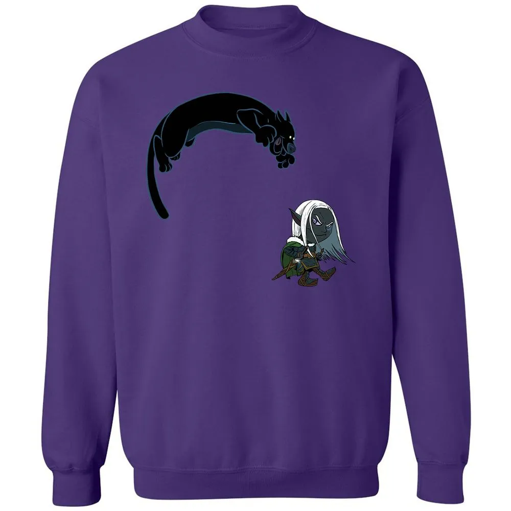 Drizzt And Guenhwyvar Classic Unisex Sweatshirt - Purple - 6