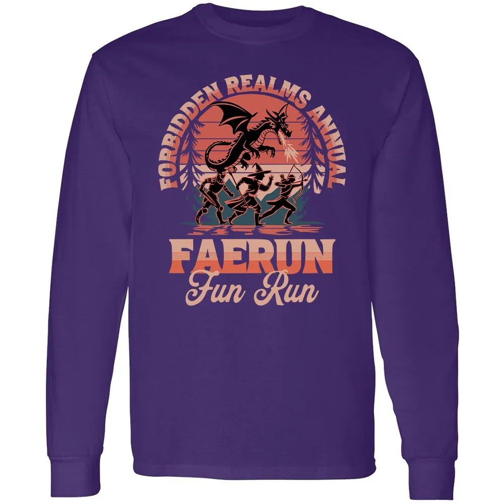 Faerun Fun Run Long Sleeve T-Shirt - Purple - 13