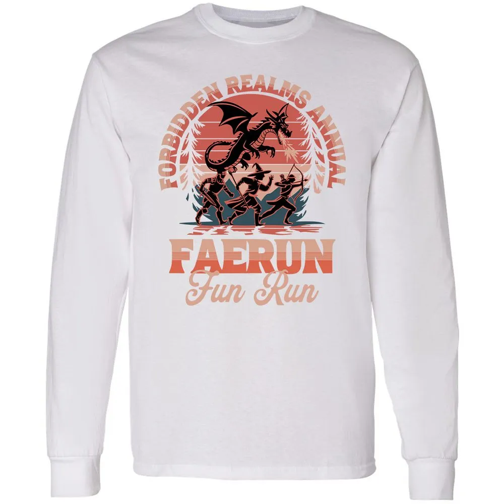 Faerun Fun Run Long Sleeve T-Shirt - White - 5