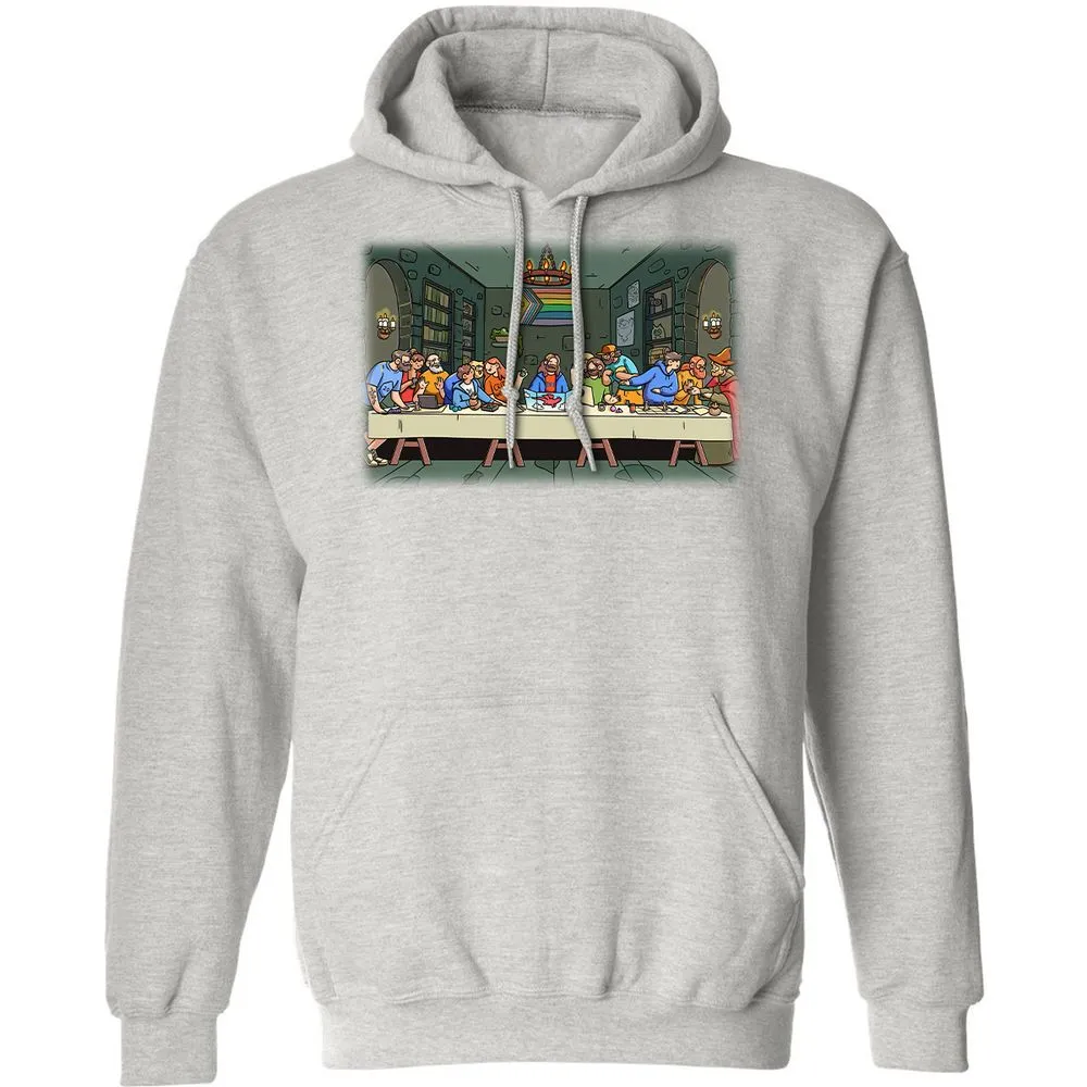DnD Characters Pride Themed The Last Supper Shirt Classic Unisex Hoodie - Ash - 8