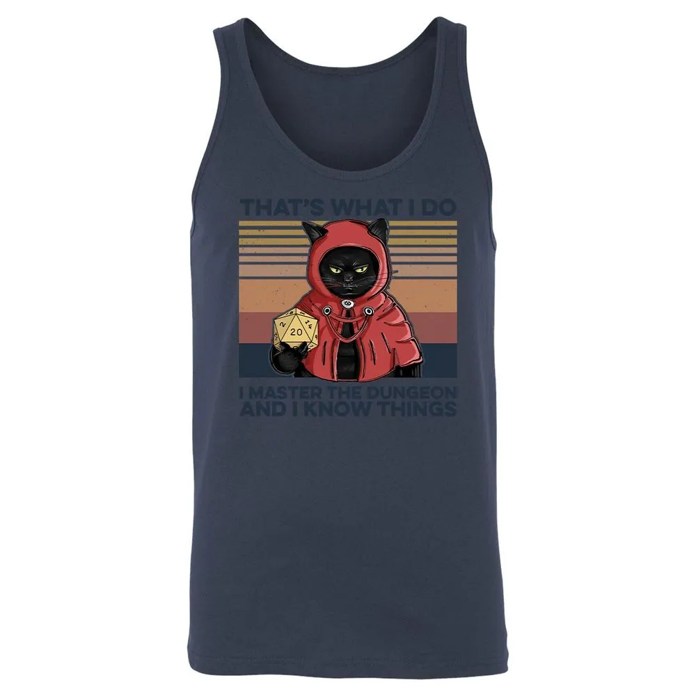 I Master The Dungeons Unisex Jersey Tank - Navy - 8
