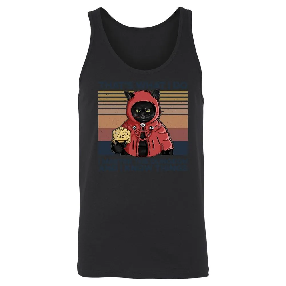 I Master The Dungeons Unisex Jersey Tank - Black - 14