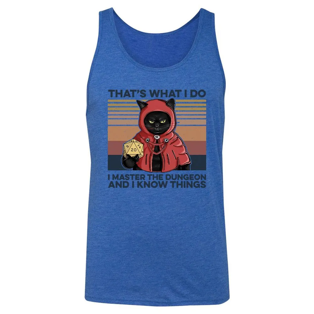 I Master The Dungeons Unisex Jersey Tank - True Royal Triblend - 12