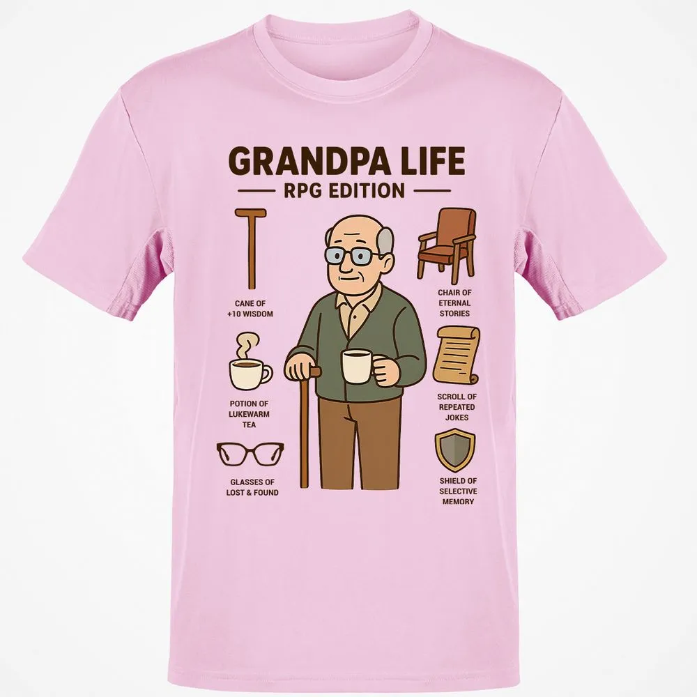 Grandpa Life RPG Edition Classic Unisex T-Shirt - Light Pink - 5