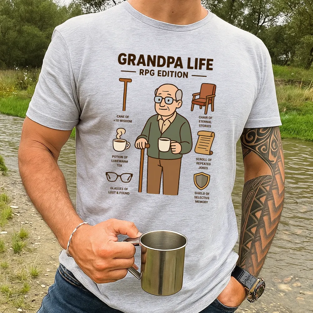 Grandpa Life RPG Edition Classic Unisex T-Shirt - 1