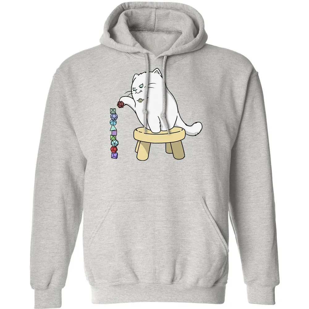 Cat Stacking Dice Classic Unisex Hoodie - Ash - 8
