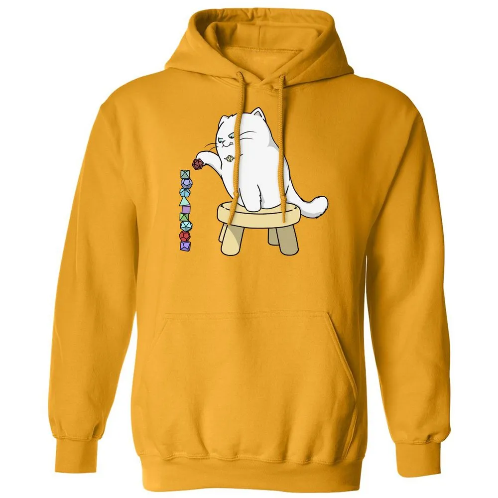 Cat Stacking Dice Classic Unisex Hoodie - Gold - 12