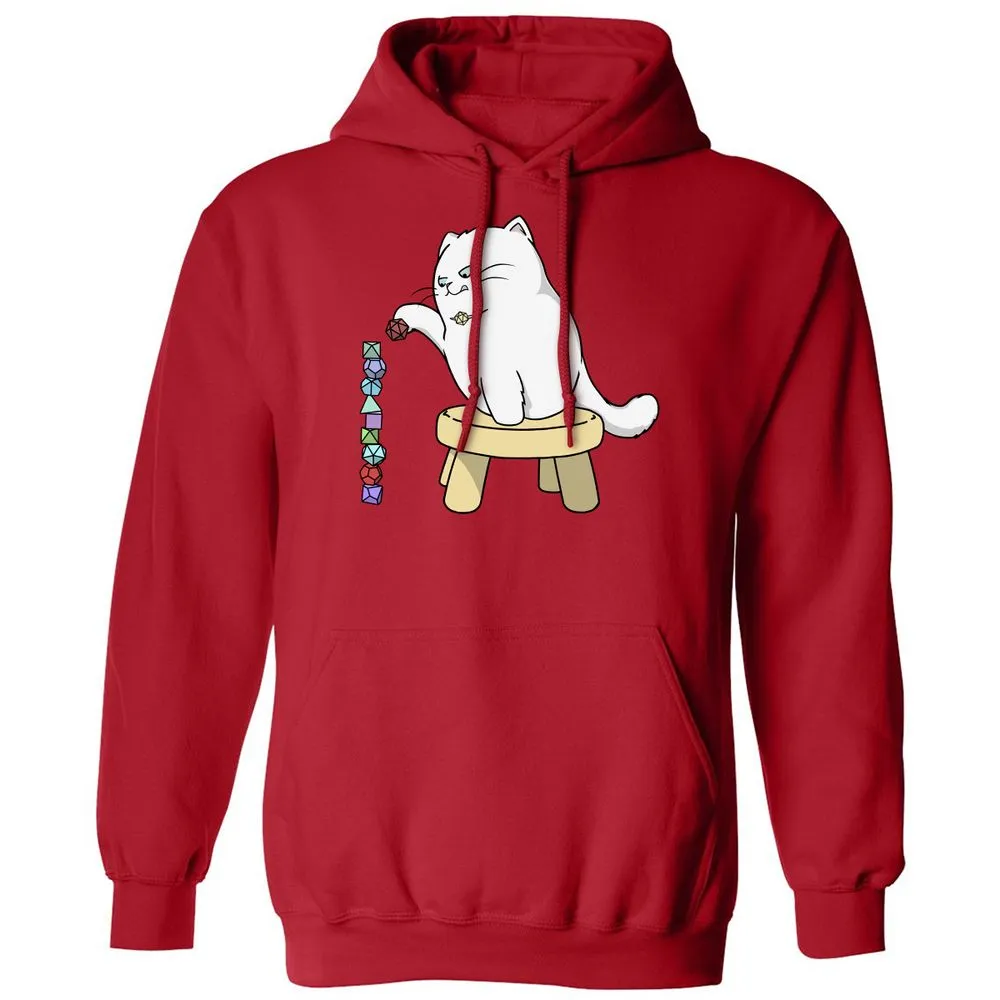 Cat Stacking Dice Classic Unisex Hoodie - Red - 5