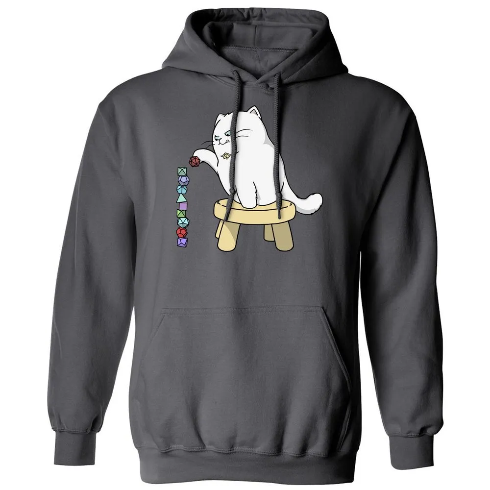 Cat Stacking Dice Classic Unisex Hoodie - Charcoal - 7