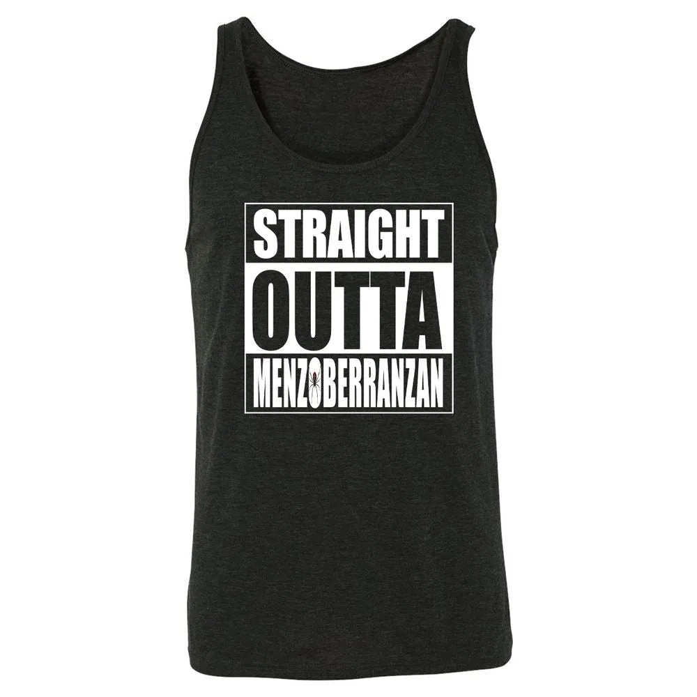 Straight Outta Menzoberranzan Unisex Jersey Tank - Charcoal Black Triblend - 5