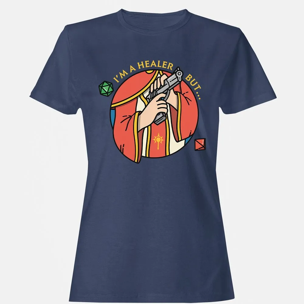 I'm A Healer But Women's T-Shirt - Navy - 10