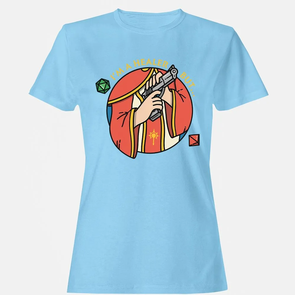 I'm A Healer But Women's T-Shirt - Light Blue - 8