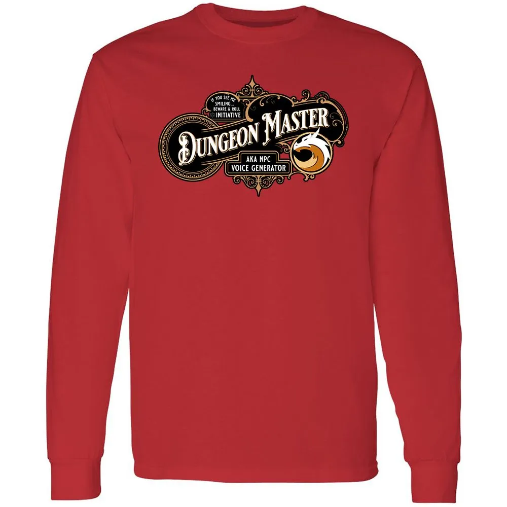 Dungeon Master Long Sleeve T-Shirt - Red - 14