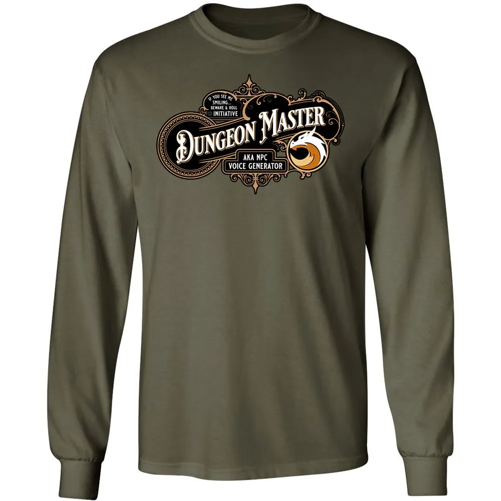 Dungeon Master Long Sleeve T-Shirt - Military Green - 16